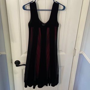 Connected apparel black and red dress size 12